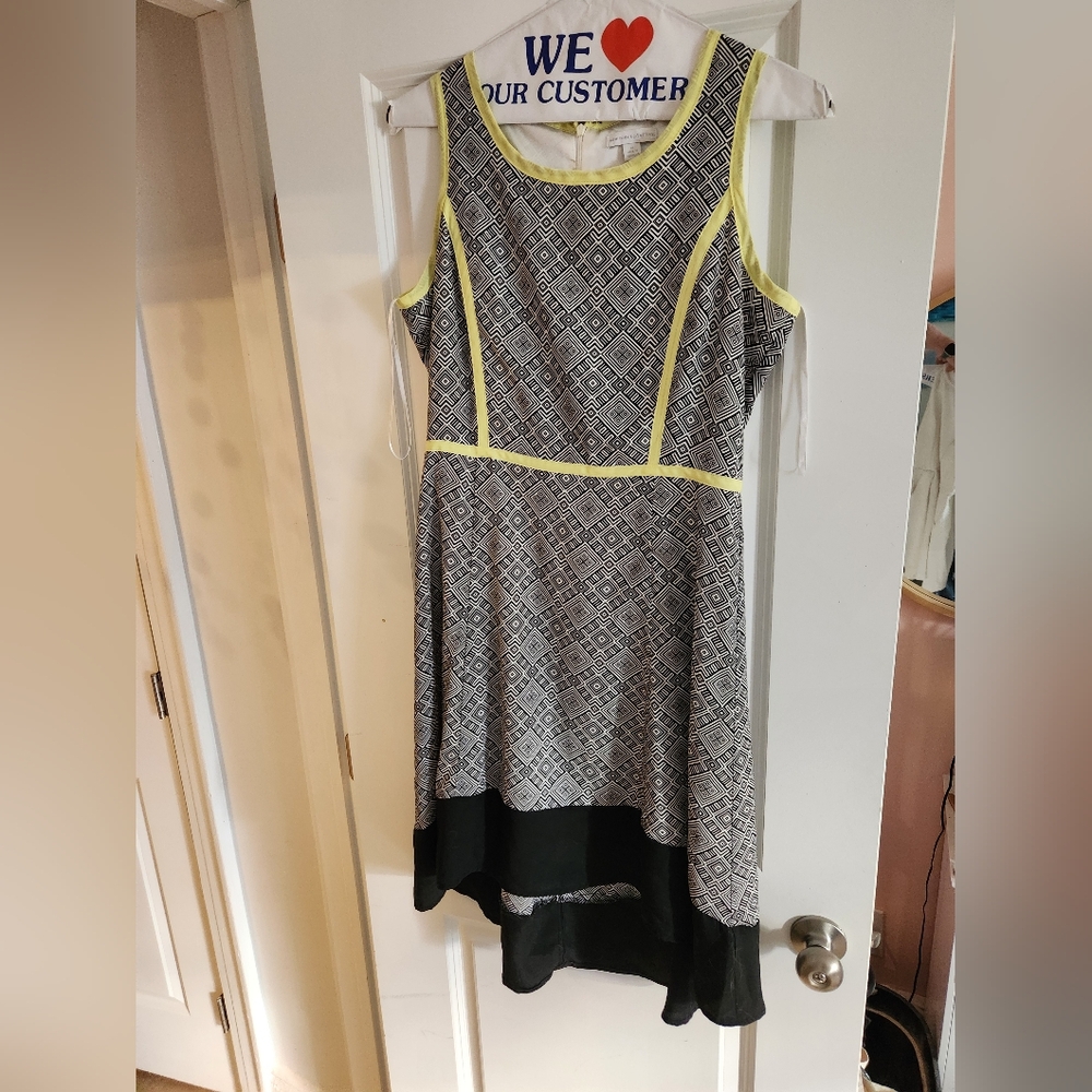 NY&C High Contrast High-Low Dress
